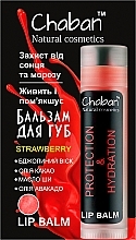 Парфумерія, косметика Бальзам для губ "Полуниця" - Chaban Natural Cosmetics Lip Balm