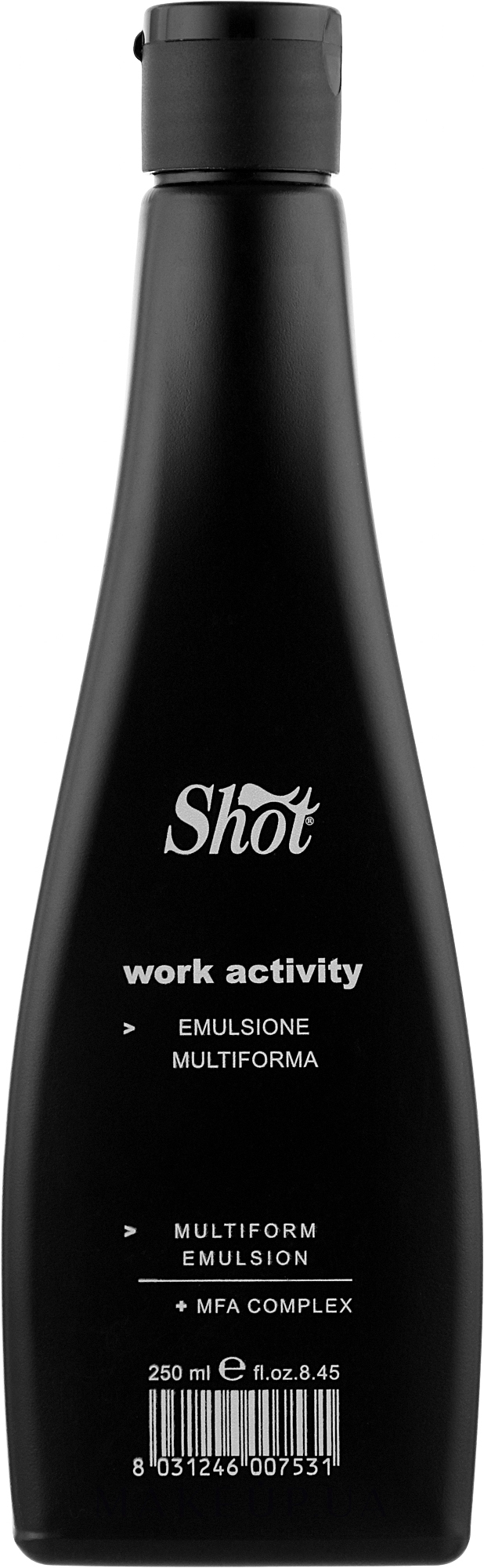 Емульсія для гладенької зачіски - Shot Work Activity Multiform Emulsion — фото 250ml