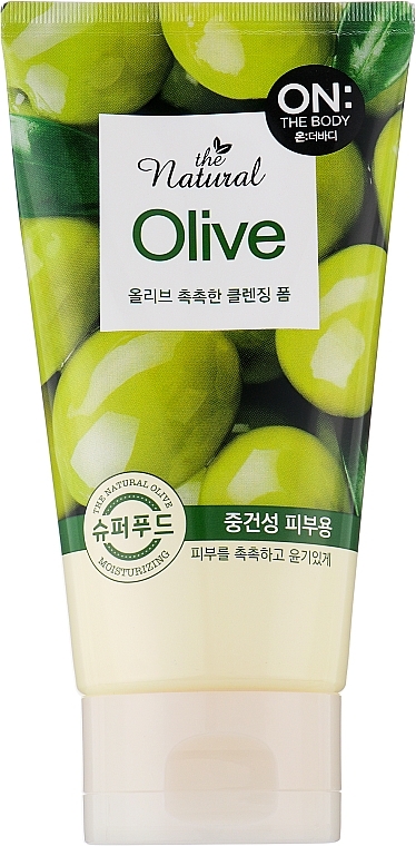 Піна для обличчя очищувальна "Олива" - LG Household & Health Care On The Body Foam Cleanse Olive — фото N1
