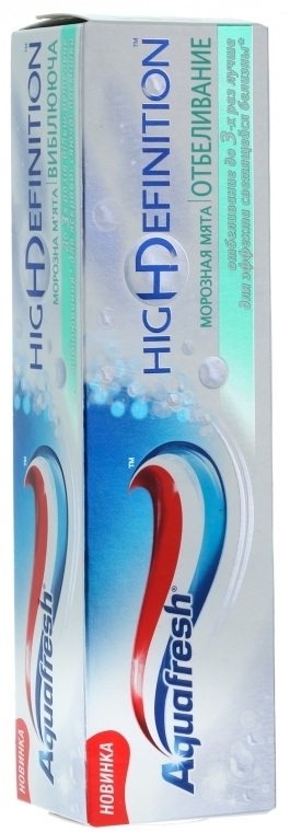 Зубная паста "Отбеливание. Морозная мята" - Aquafresh Hiqh Definition White — фото N1