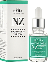 Сироватка для обличчя з ніацинамідом і цинком - Cos De BAHA Niacinamide 20% + Zinc 4% Serum — фото N2