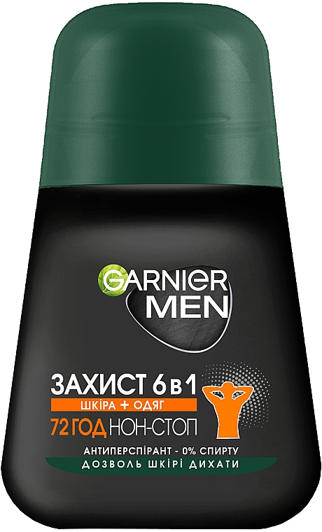 Шариковый дезодорант-антиперспирант для тела для мужчин "Защита 6 в 1" - Garnier Men 