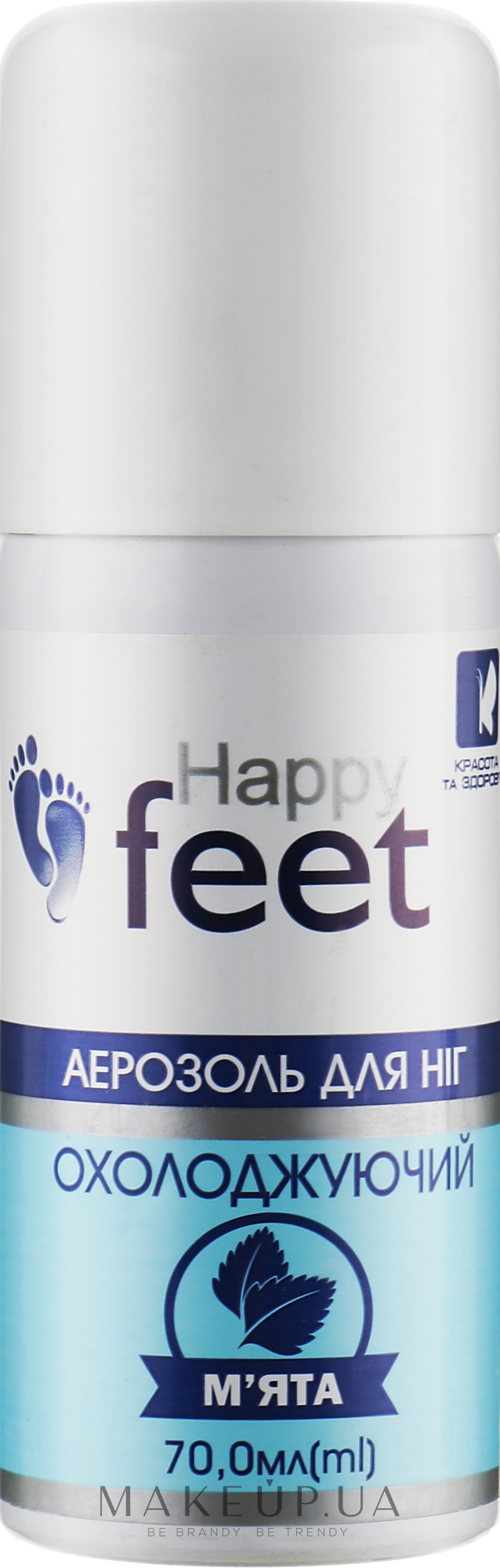 Аерозоль для ніг "Охолоджувальний. М'ята" - Happy Feet — фото 70ml