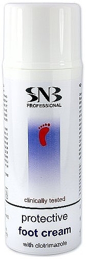 Защитный крем для ног с клотримазолом - SNB Professional Protective Foot Cream  — фото N1