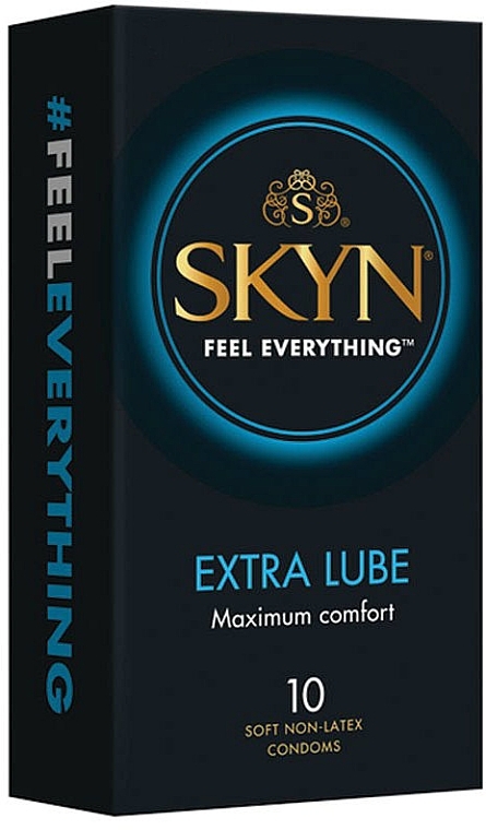 Презервативи безлатексні, 10 шт. - Skyn Extra Lubricated — фото N1