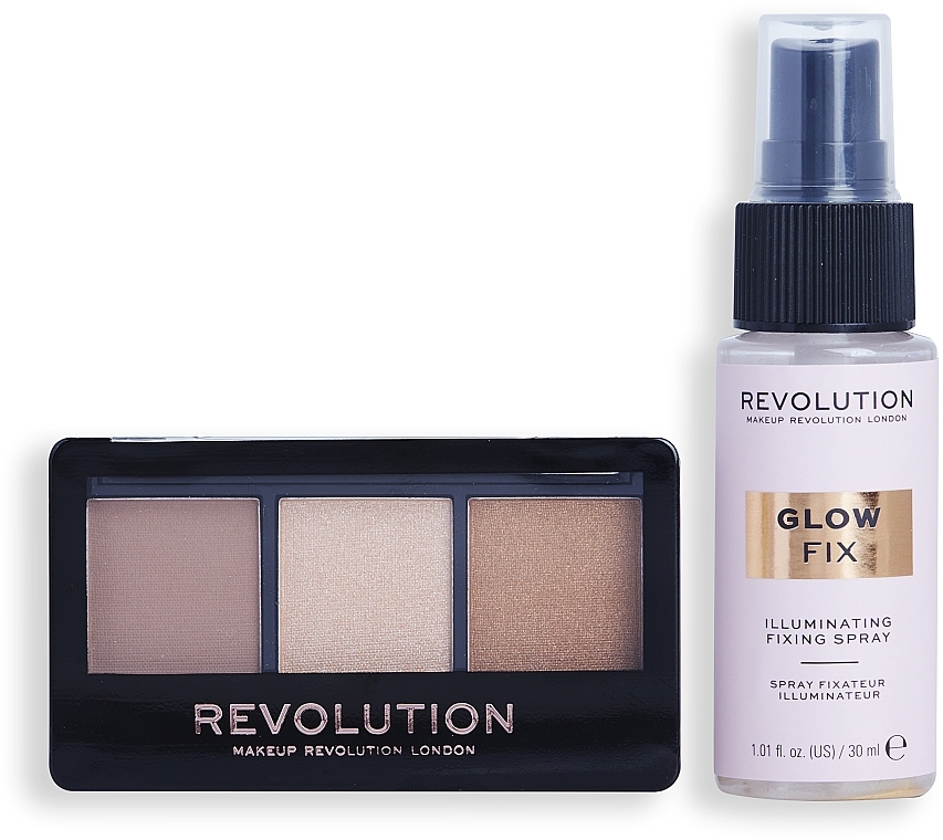 Набор, 2 продукта - Makeup Revolution Mini Contour & Glow Gift Set — фото N3