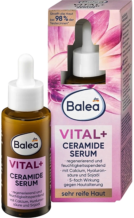 Сироватка для зрілої шкіри обличчя - Balea Vital+ Ceramide — фото N1