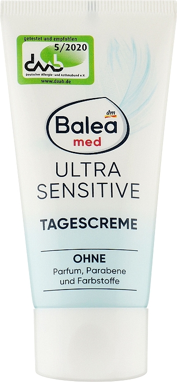 Дневной крем для чувствительной и склонной к аллергии кожи лица - Balea Med Ultra Sensitive Day Cream