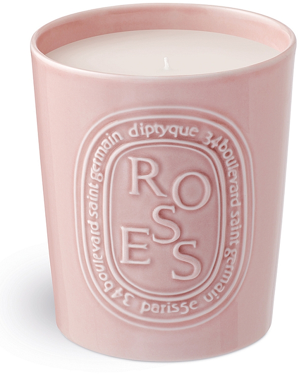 Ароматическая свеча, розовая - Diptyque Roses Candle — фото N1