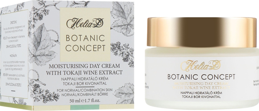 Дневной увлажняющий крем для нормальной и комбинированной кожи - Helia-D Botanic Concept Cream