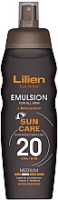 Сонцезахисна емульсія для тіла  - Lilien Sun Active Emulsion SPF 20 — фото N1