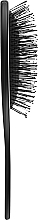 Расческа-щетка для волос овальная, 06-013, серый металлик - Zauber — фото N2