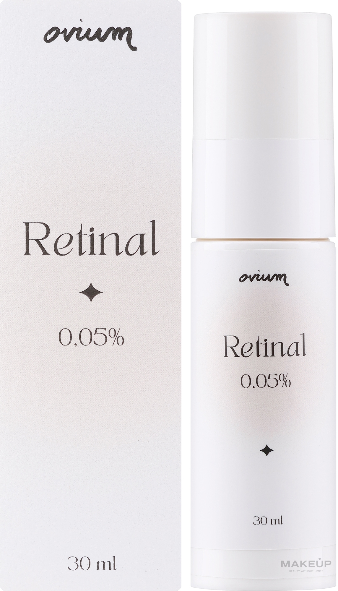 Сироватка для обличчя - Ovium Retinal 0,05% — фото 30ml