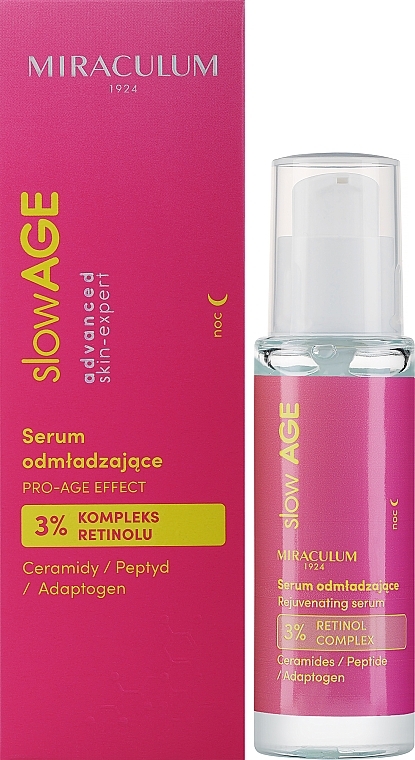 Высококонцентрированная сыворотка для лица - Miraculum SlowAGE Advanced Skin Expert Serum — фото N1