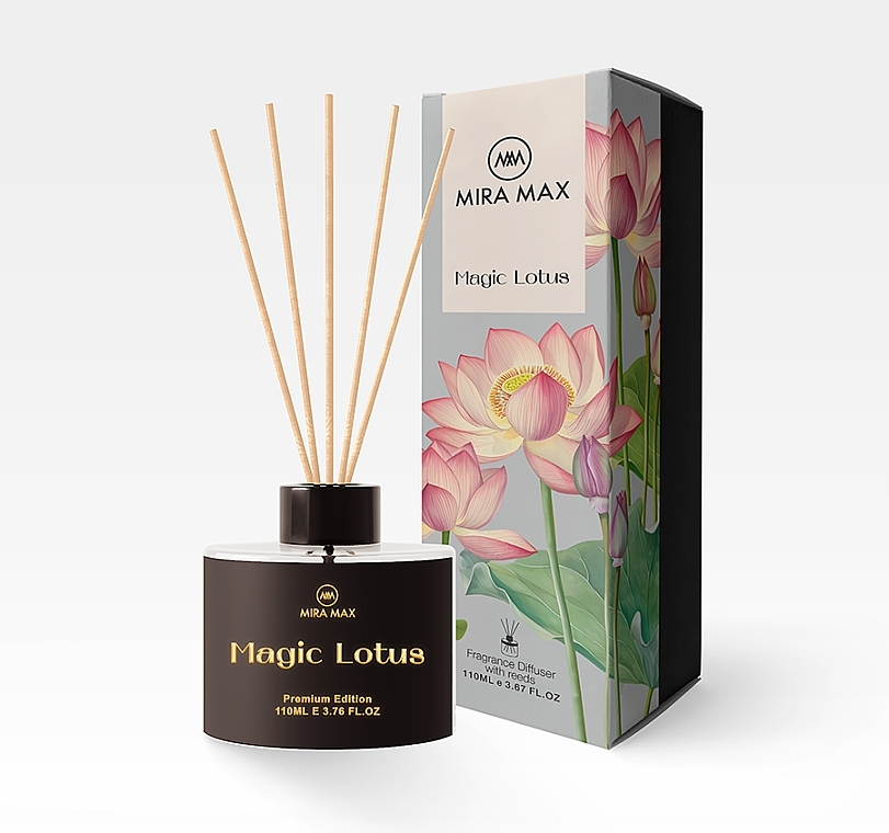 Аромадиффузор - Mira Max Magic Lotus Fragrance Diffuser With Reeds — фото N1