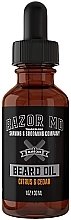Масло для бороды с экстрактом цитруса и кедра - Razor MD Beard Oil Citrus & Cedar — фото N1
