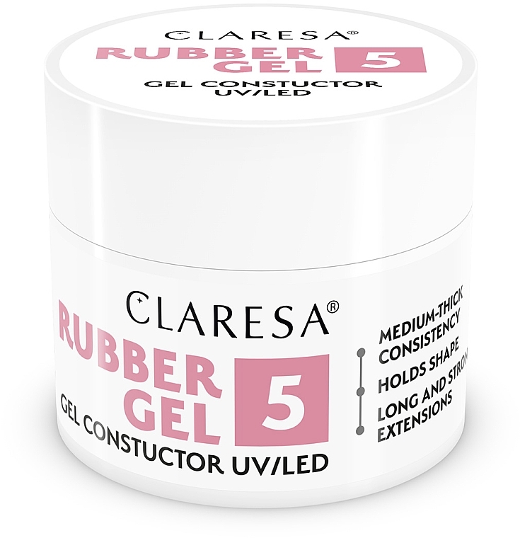 Гель для наращивания ногтей, 12 г - Claresa Rubber Gel — фото N4