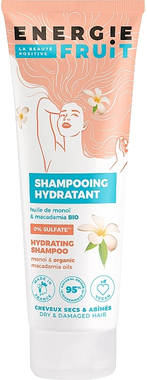 Шампунь для сухого та пошкодженого волосся "Моної та олія макадамії" - Energie Fruit Monoï & Macadamia Oil Hydrating Shampoo — фото N1