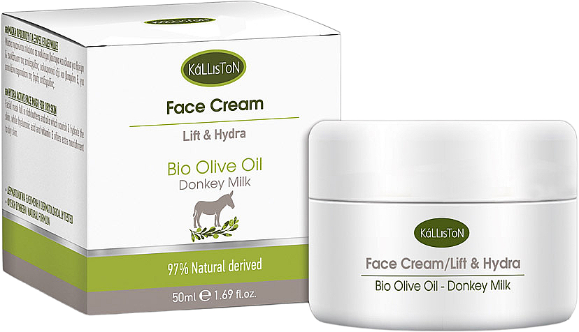 Крем для лица - Kalliston Face Cream With Donkey Milk Lift & Hydra — фото N1