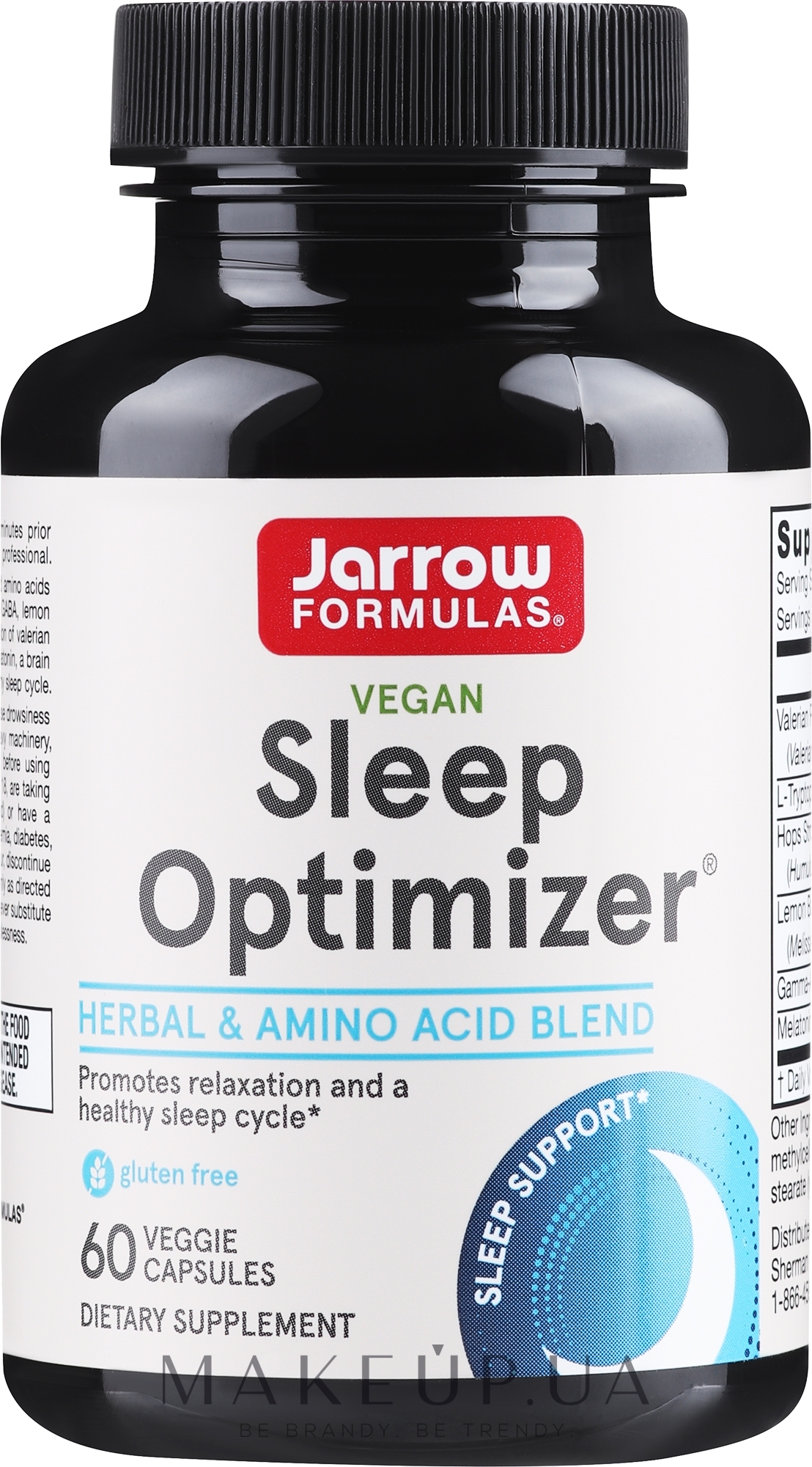 Пищевые добавки для нормализации сна - Jarrow Formulas Sleep Optimizer — фото 60шт