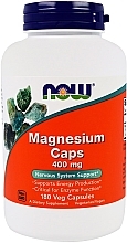 Парфумерія, косметика Мінерали Магній, 400 мг - Now Foods Magnesium Caps Veg Capsules