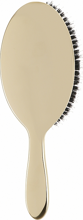Расческа для волос с натуральной щетиной маленькая, 21M, золотая - Janeke Gold Hairbrush  — фото N2