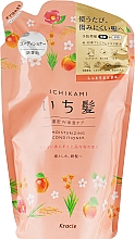 Бальзам-ополаскиватель увлажняющий для поврежденных волос с маслом абрикоса - Kracie Ichikami (сменный блок) — фото N1