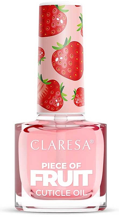 Фруктова олія для кутикули "Полуниця" - Claresa Cuticle Oil Piece Of Fruit Strawberry — фото N1