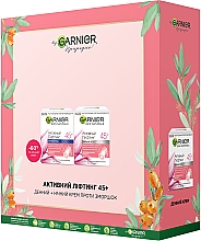 Духи, Парфюмерия, косметика Подарочный набор "Активный Лифтинг 45+" - Garnier Skin Naturals (cr/50ml + cr/50ml)