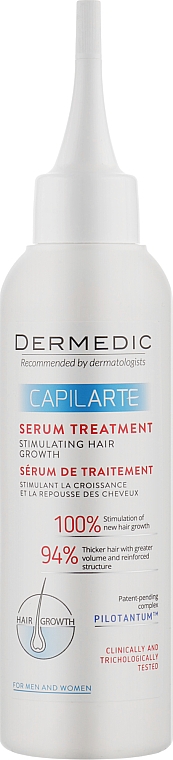 Сыворотка стимулирующая и возобновляющая рост волос - Dermedic Capilarte