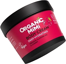 Парфумерія, косметика Глибоко зволожувальний крем для тіла "Мигдаль та вишня" - Organic Mimi Body Cream Deep Hydrating Almond & Cherry