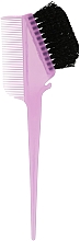 Кисть для окрашивания волос с расческой-гребнем, фиолетовая - Avenir Cosmetics  — фото N1