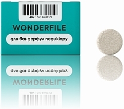 Клейові файли на педикюрний диск на піні, 20 мм, 150 гріт - Wonderfile — фото N1