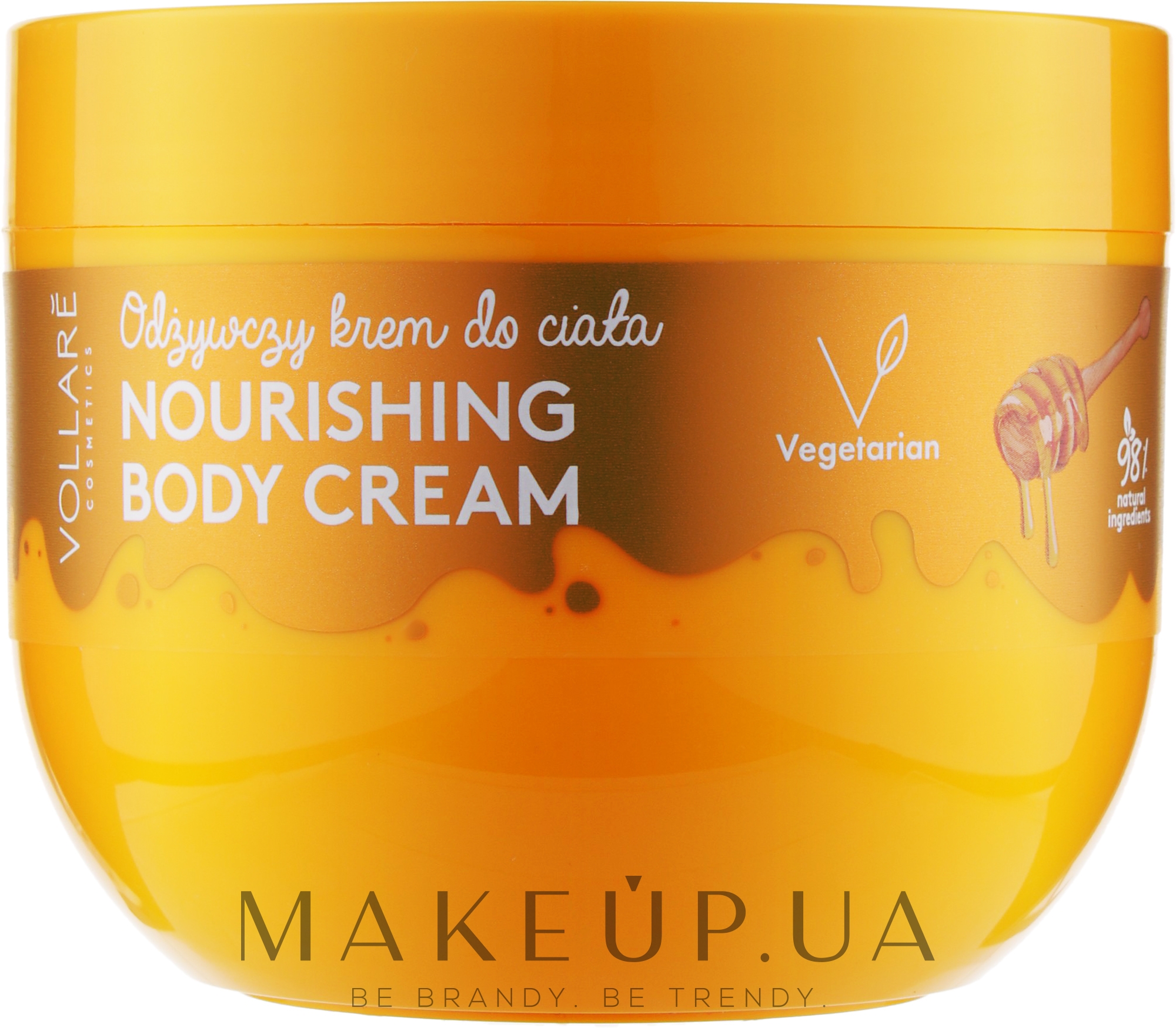 Живильний крем для тіла з медом - Vollare Honey Nourishing Soft Body Cream — фото 250ml