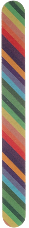 Пилочка для ногтей, 2056, 17.8 см, радуга - Donegal — фото N1