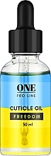 Парфумерія, косметика Олія для кутикули з піпеткою - One Pro Line Cuticle Oil Freedom
