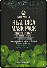 Духи, Парфюмерия, косметика Маска тканевая для лица с экстрактом центеллы - Pax Moly Real Cica Mask Pack