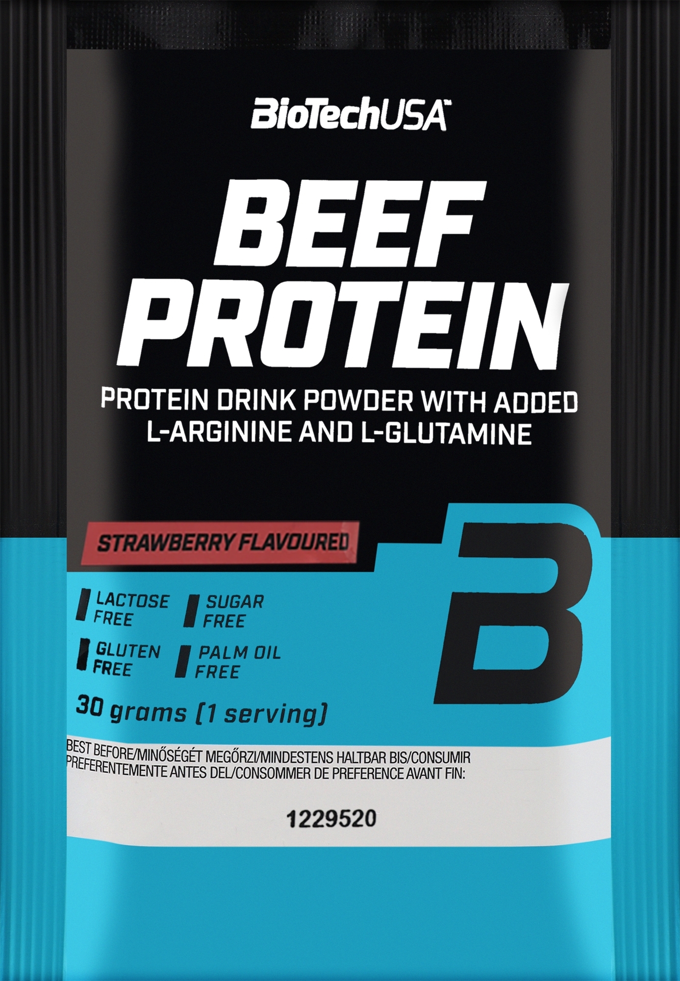 Протеин говяжий "Клубника" - BioTechUSA Beef Protein Strawberry Drink Powder — фото 30g