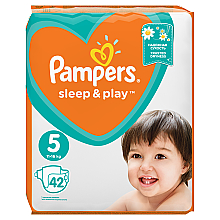 Підгузки Pampers Sleep & Play Розмір 5 (Junior) 11-16 кг, 42 шт - Pampers — фото N2