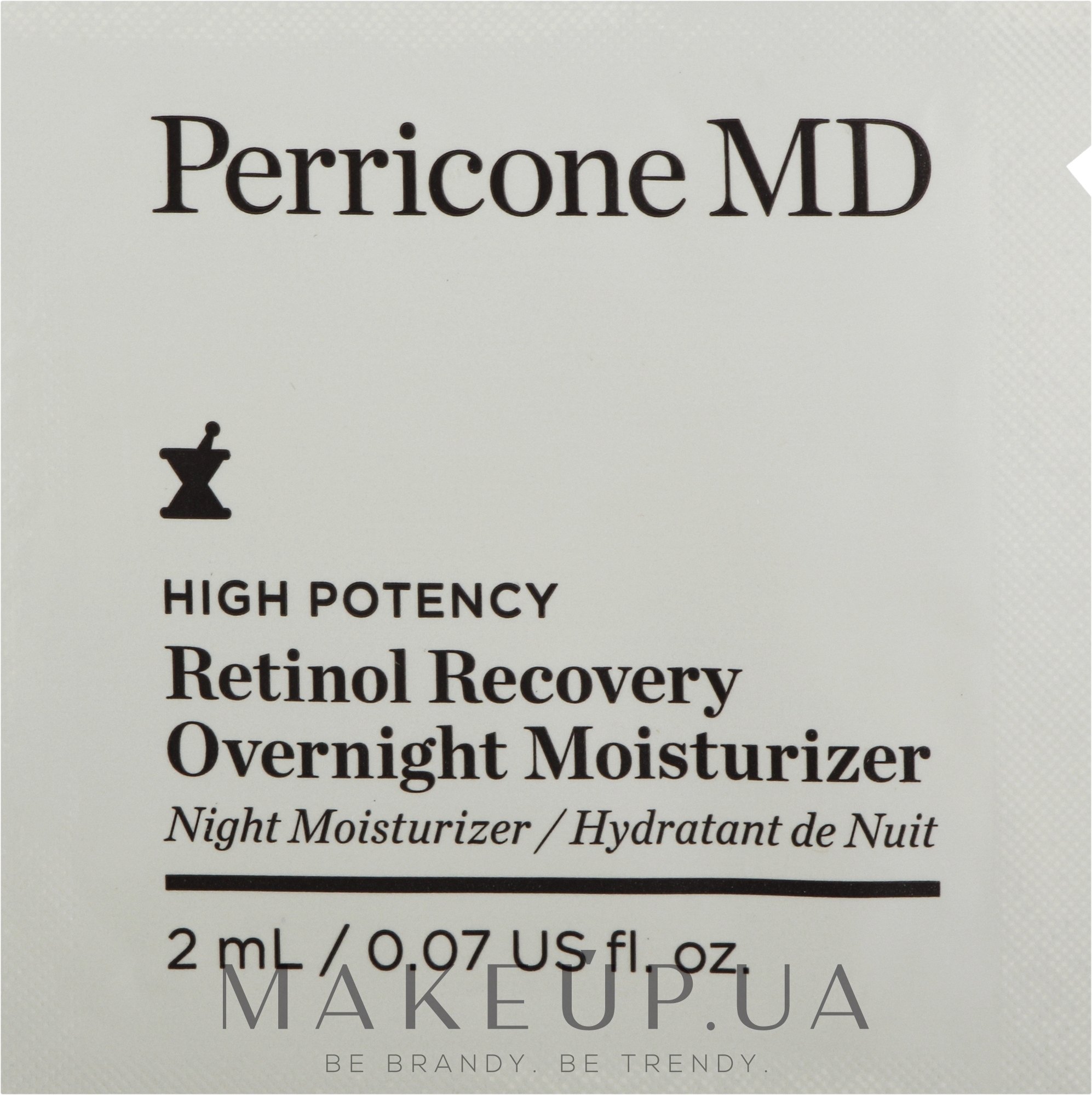 Ультраживильний зволожувальний крем для обличчя - Perricone MD High Potency Retinol Recovery Overnight Moisturizer — фото 2ml