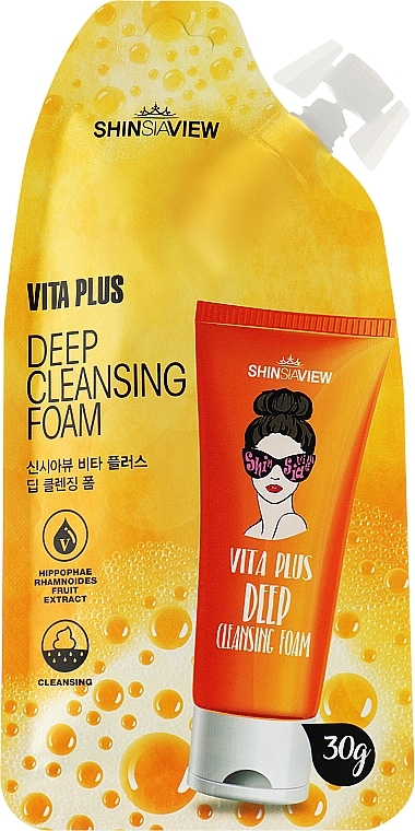 Пенка для умывания - Shinsiaview Vita Plus Deep Cleansing Foam — фото N1