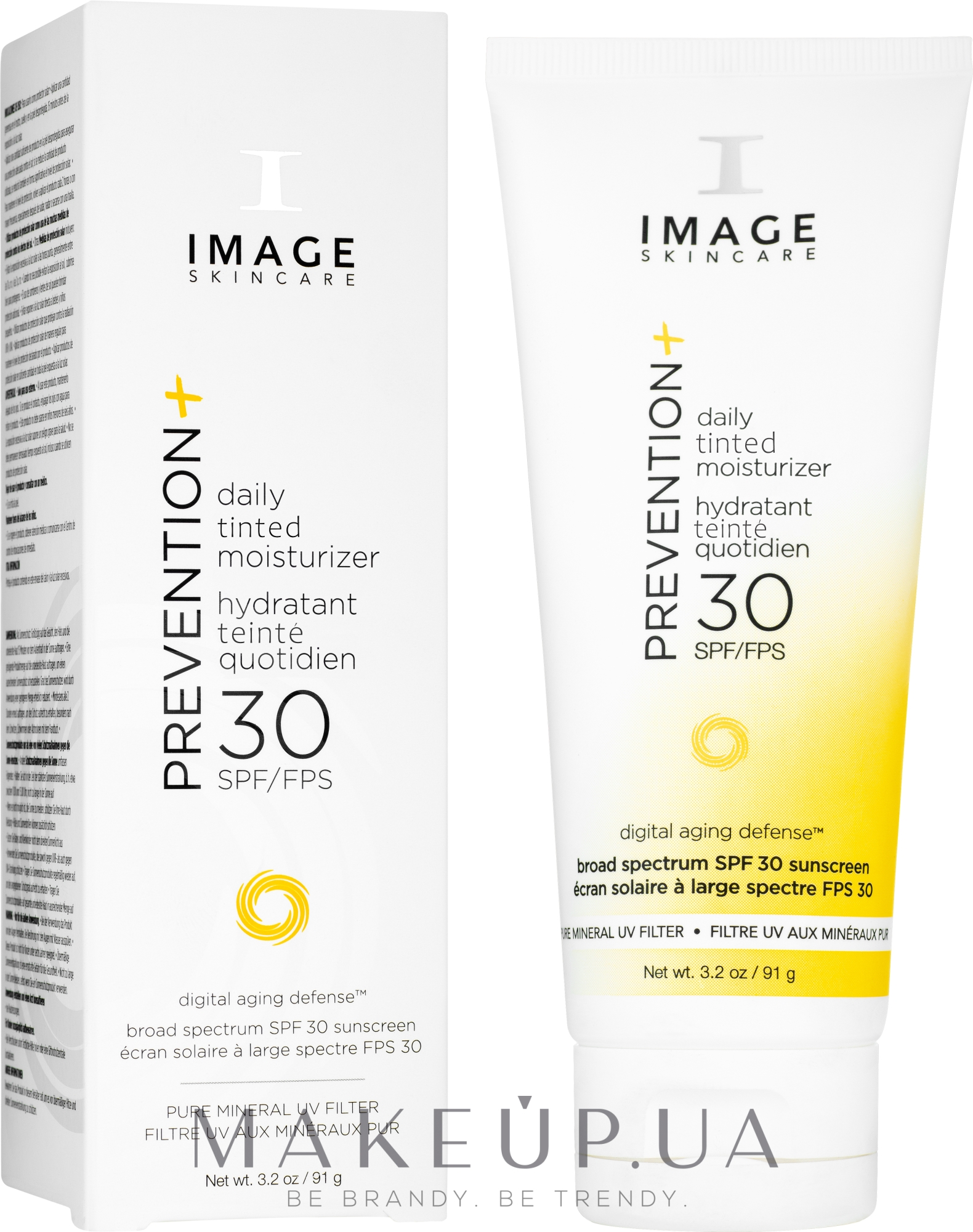 Тонувальний денний крем - Image Skincare Prevention+ Daily Tinted Moisturizer SPF30 — фото 91g