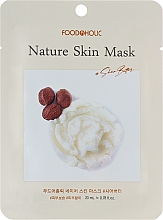 Тканинна маска для обличчя з маслом ши - Food a Holic  Nature Skin Mask Shea Butter — фото N1