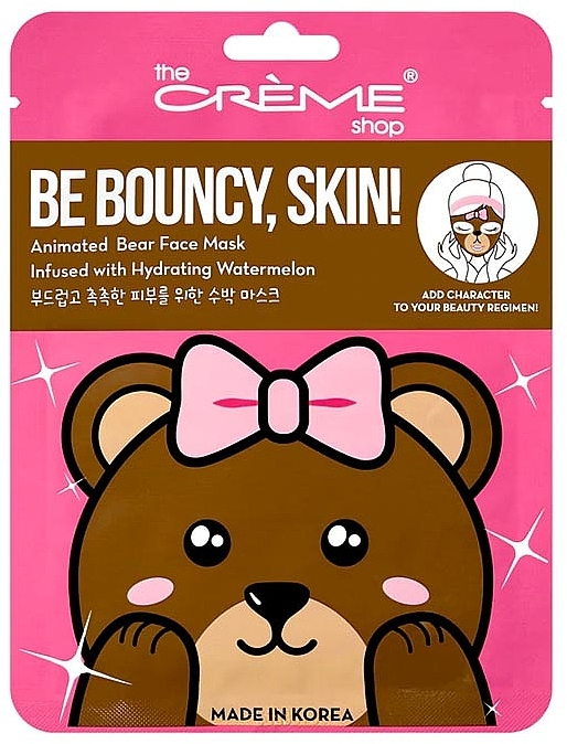 Маска для лица - The Creme Shop Be Bouncy Skin Bear Mask — фото N1