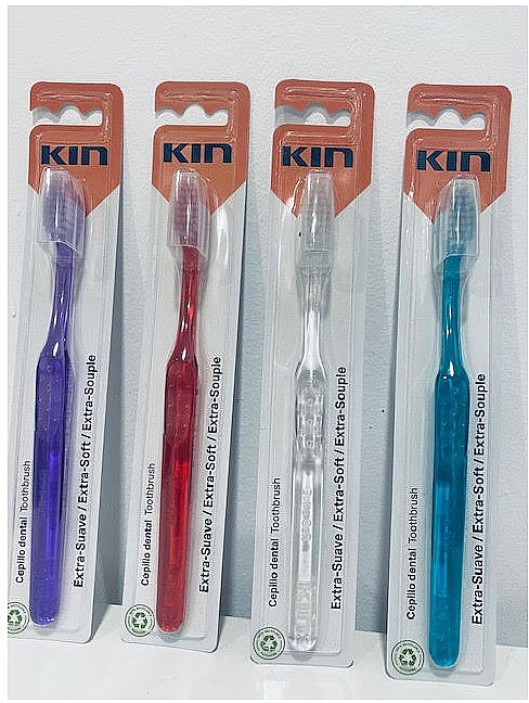 Зубна щітка дуже м'яка, фіолетова - Kin Extra Soft Toothbrush — фото N1