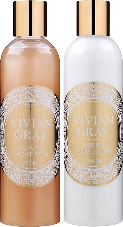 Набор "Sweet Vanilla" - Vivian Gray Romance Luxury Beauty Set (b/lot/250ml + sh/gel/250ml) — фото N2