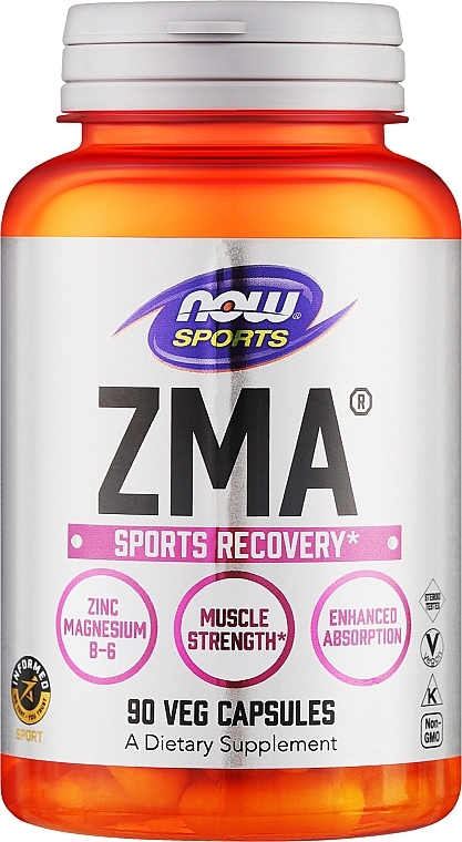 Капсулы "ZMA восстановление после занятий спортом" - Now Foods ZMA Sports Recovery Capsules — фото N1