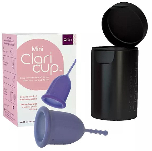 Силиконовая менструальная чаша, размер 0 - Claripharm Claricup Menstrual Cup — фото N1