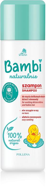 Шампунь для волосся з перших днів життя - Pollena Savona Bambi Naturalnie Shampoo — фото N1