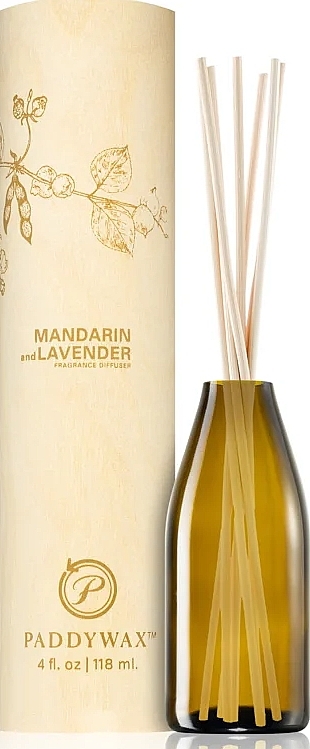 Аромадиффузор "Мандарин и лаванда" - Paddywax Eco Green Diffuser Mandarin & Lavender — фото N1